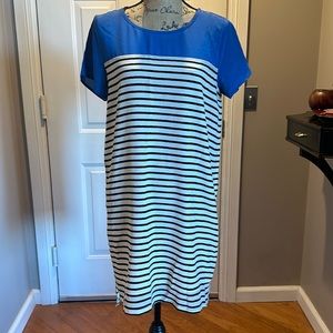 Joie silk striped t-shirt dress size XS